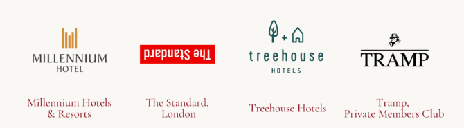Millennium Hotels & Resorts, The Standard London, Treehouse Hotels and Tramp Private Members Club